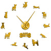 Modern Jack Russell Terrier Wall Clock